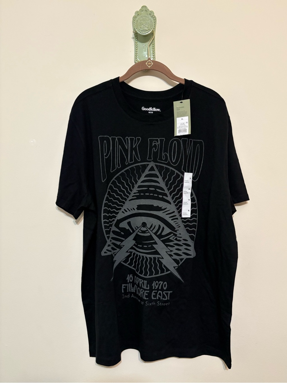 Pink Floyd Goodfellow XL Tee Shirt Black Short Sleeve New